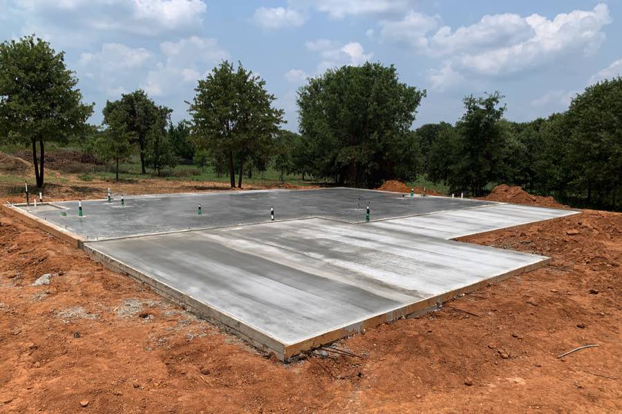 Woodland Acres Ranch - It's Foundation Day
